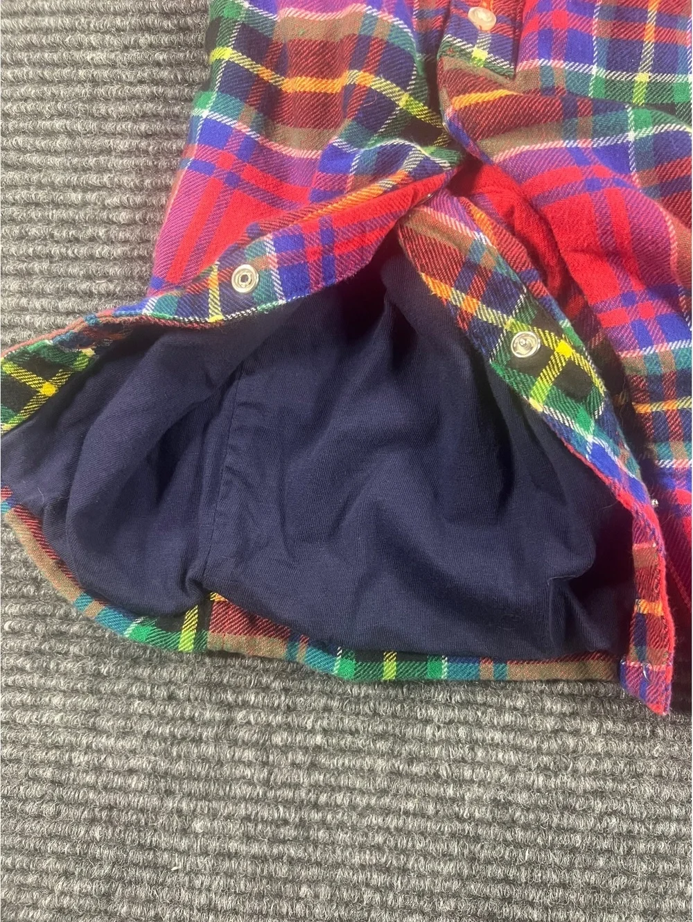 Ralph Lauren Baby Boys Plaid Flannel Lined Coverall – Red Multicolor Tartan, 9M